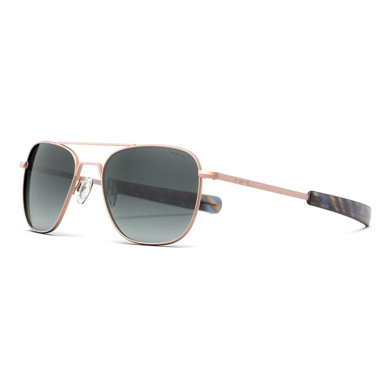 Occhiale da Sole Randolph, Modello: AVIATOR22K Colore: SatinRoseGoldSlate