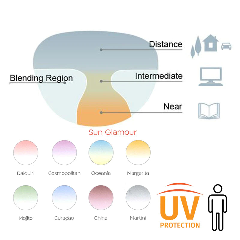 Lenti Progressive Colorate