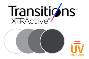 Lenti Graduate monofocali Fotocromatiche: Transitions XTRActive Grey