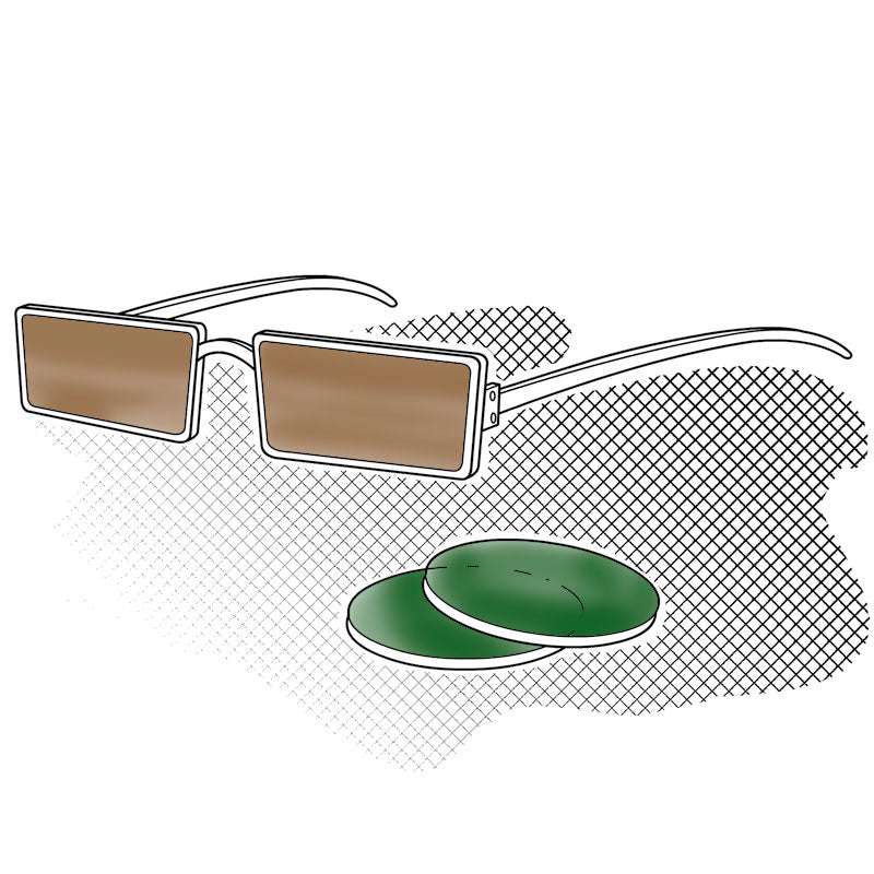 Occhiale da Sole di proprietà del Clinte - Per cambio lenti.