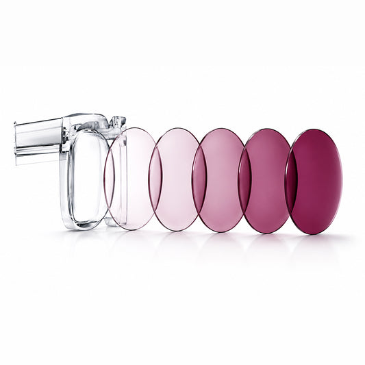 Transitions Ruby prescription photochromic lens that progressively darkens from clear to ruby red depending on light intensity.