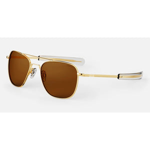 Occhiale da Sole Randolph, Modello: AVIATOR23K Colore: GoldAmericanTanPolarized