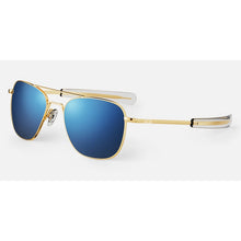 Carica l&#39;immagine nel visualizzatore di Gallery, Occhiale da Sole Randolph, Modello: AVIATOR23K Colore: GoldAtlanticBlue