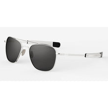 Carica l&#39;immagine nel visualizzatore di Gallery, Occhiale da Sole Randolph, Modello: AVIATOR23K Colore: WhiteGoldAmericanGray