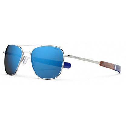 Occhiale da Sole Randolph, Modello: AVIATOR Colore: GunmetalAtlanticBlue