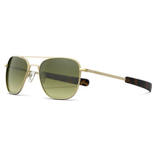 Carica l'immagine nel visualizzatore di Gallery, Occhiale da Sole Randolph, Modello: AVIATOR23K Colore: SatinGoldEvergreen