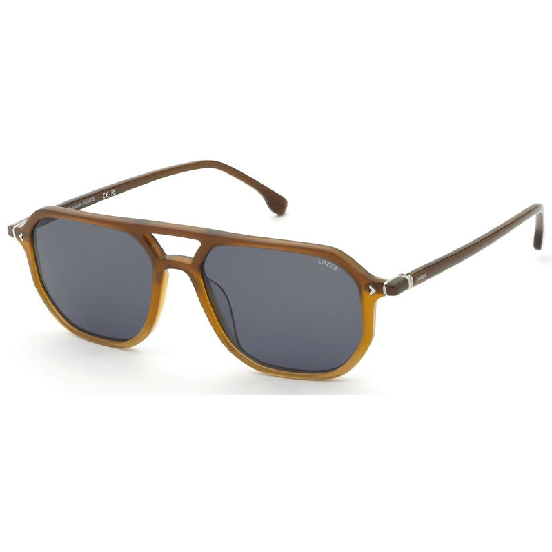 Lozza S0353782 Occhiali Da Vista Uomo In Metallo Argento - Montatura A Cerchio Pieno, Design Classico E Moderno, Taglia Unica