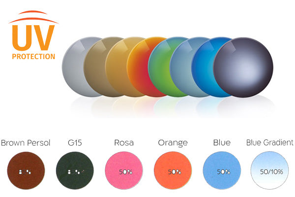 Lenti graduate per Occhiali da Sole: Colori Classici