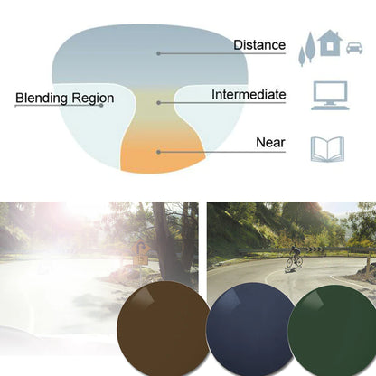 Progressive polarized lenses