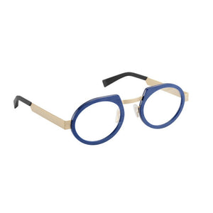 Occhiale da Vista SEEOO, Modello: BigMetalGold Colore: Blue