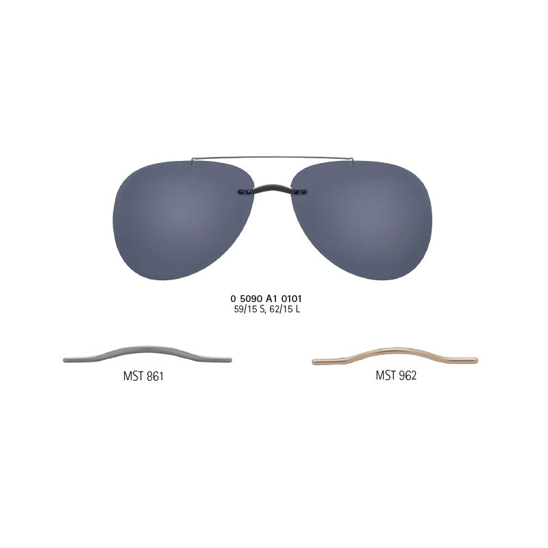 Occhiale da Sole Silhouette, Modello: CLIPON50901 Colore: A10101