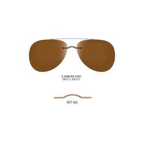Occhiale da Sole Silhouette, Modello: CLIPON50901 Colore: B30102