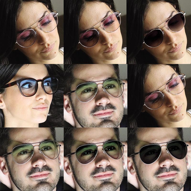 Lenti fotogromatiche con colore moda sfumato